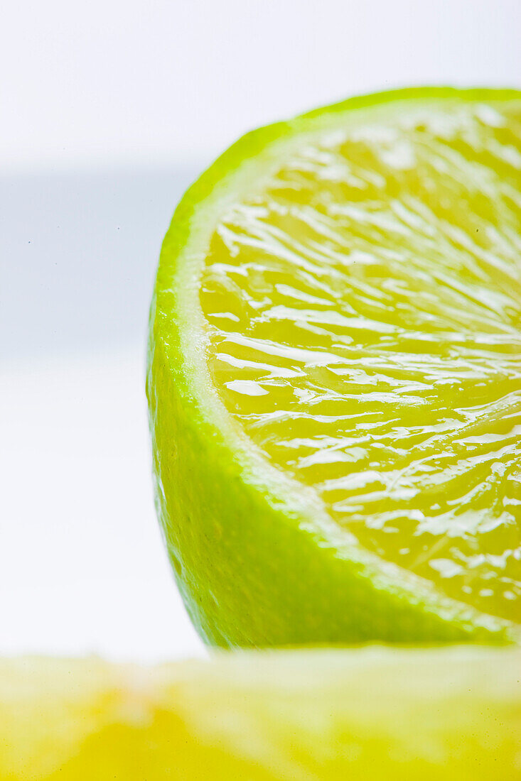 Freshly Cut Lime - Close-up view