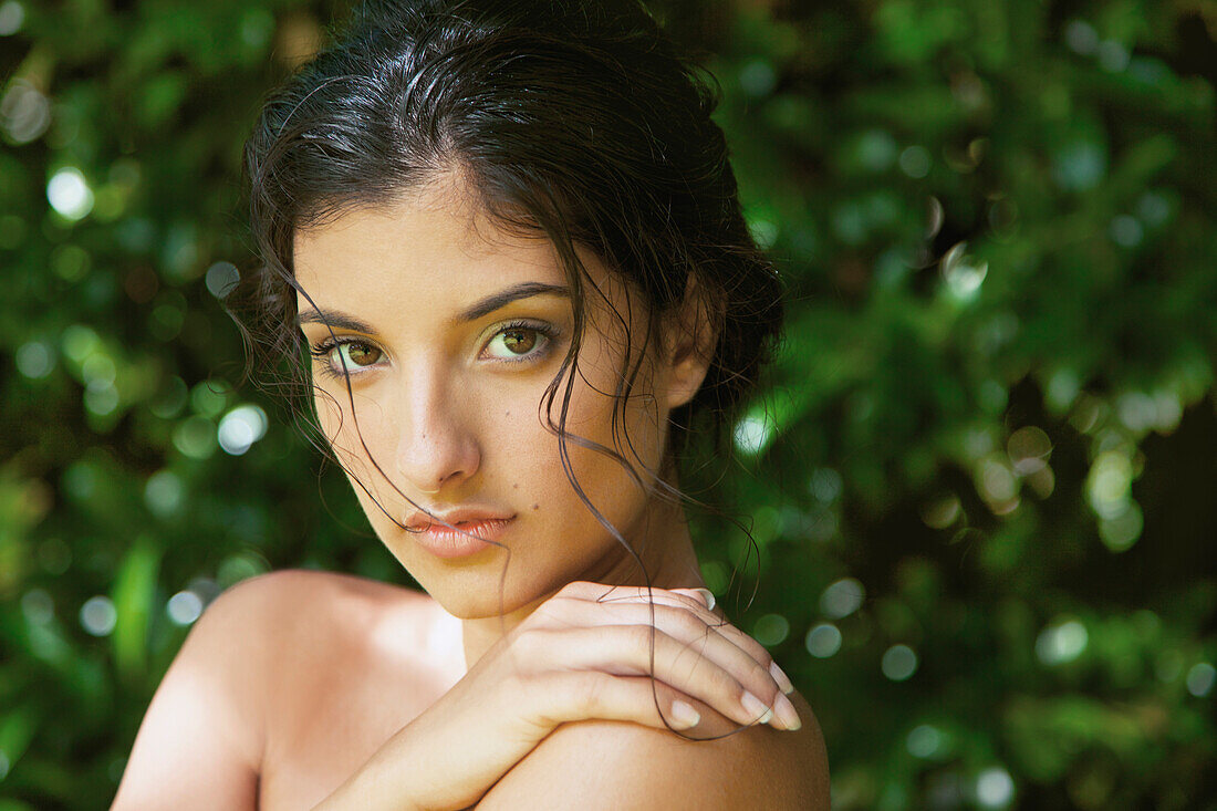 Close up Portrait of Young Woman