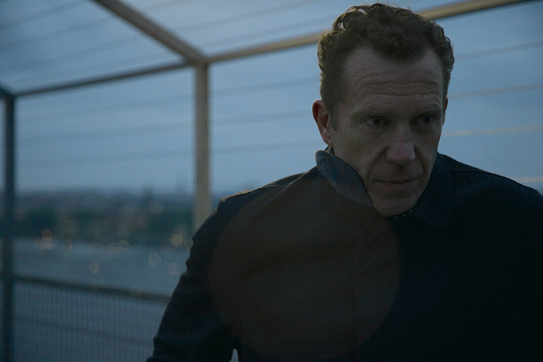 Portrait of Man on Observation Deck, Stockholm, Sweden