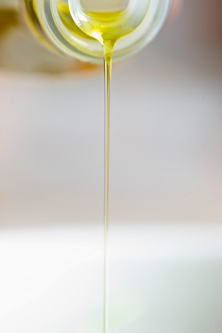 Close up of Olive oil drizzle