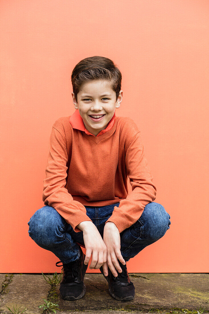 Portrait of Young Boy Smiling