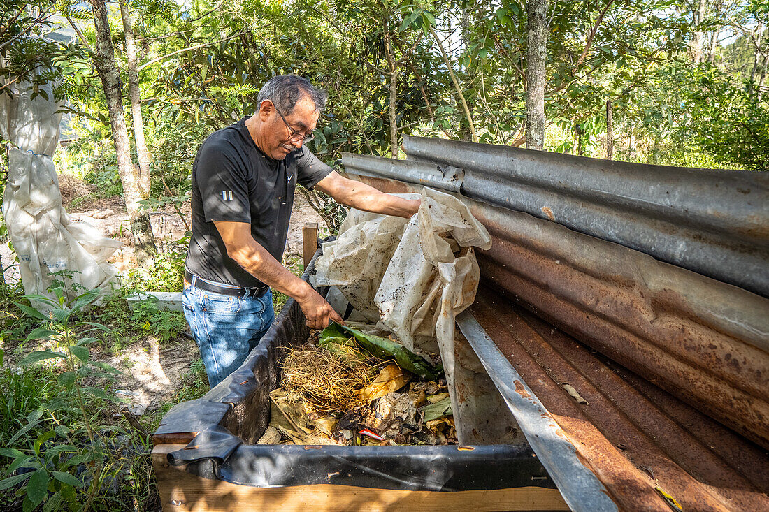 Vermicomposting in Aguacatan, Huehuetenango, Guatemala