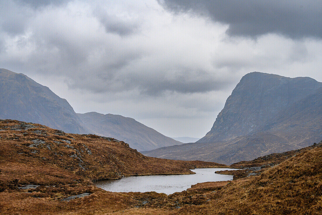 Rainy day on the Isle of Lewis and Harris, Outer Hebrides, Scotland.