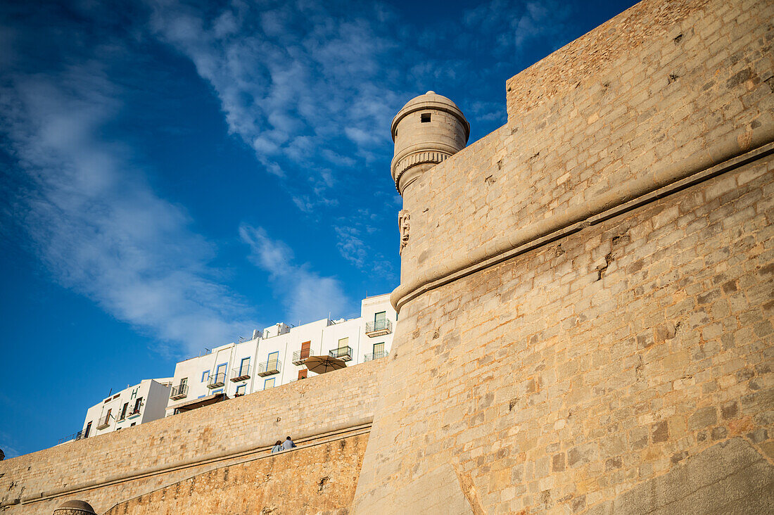 Die Burg Papa Luna in Peñiscola, Castellon, Valencianische Gemeinschaft, Spanien