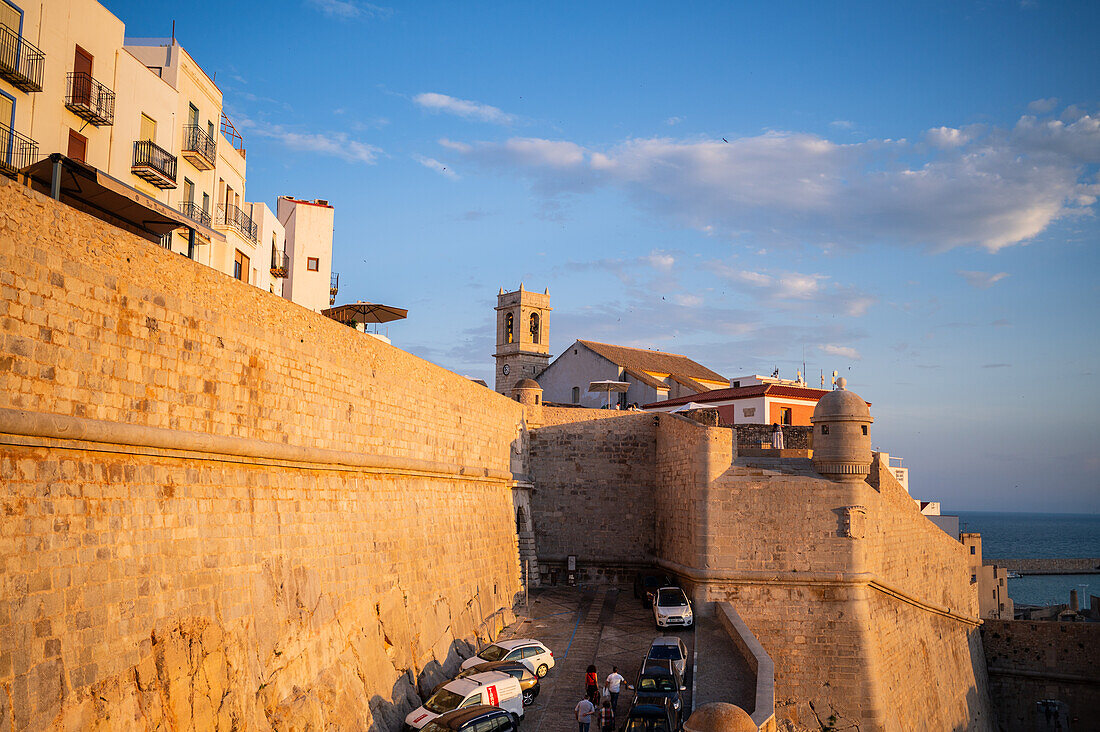 Papa Luna castle in Peñiscola, Castellon, Valencian Community, Spain