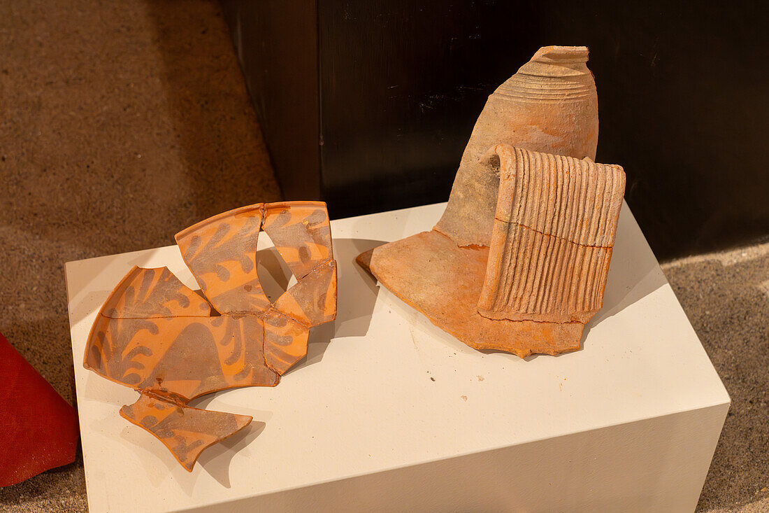 Reconstructed pottery artifacts from Petra, Jordan. BYU Museum of Peoples and Cultures in Provo, Utah.