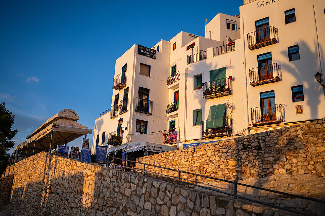 Papa Luna castle in Peñiscola, Castellon, Valencian Community, Spain