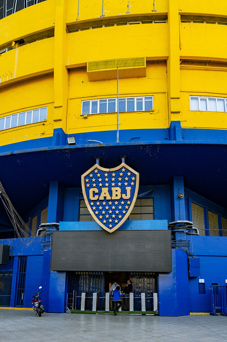 La Bombanera oder Estadio Alberto J. Armando, Heimat des Fußballvereins Boca Juniors. La Boca, Buenos Aires, Argentinien.