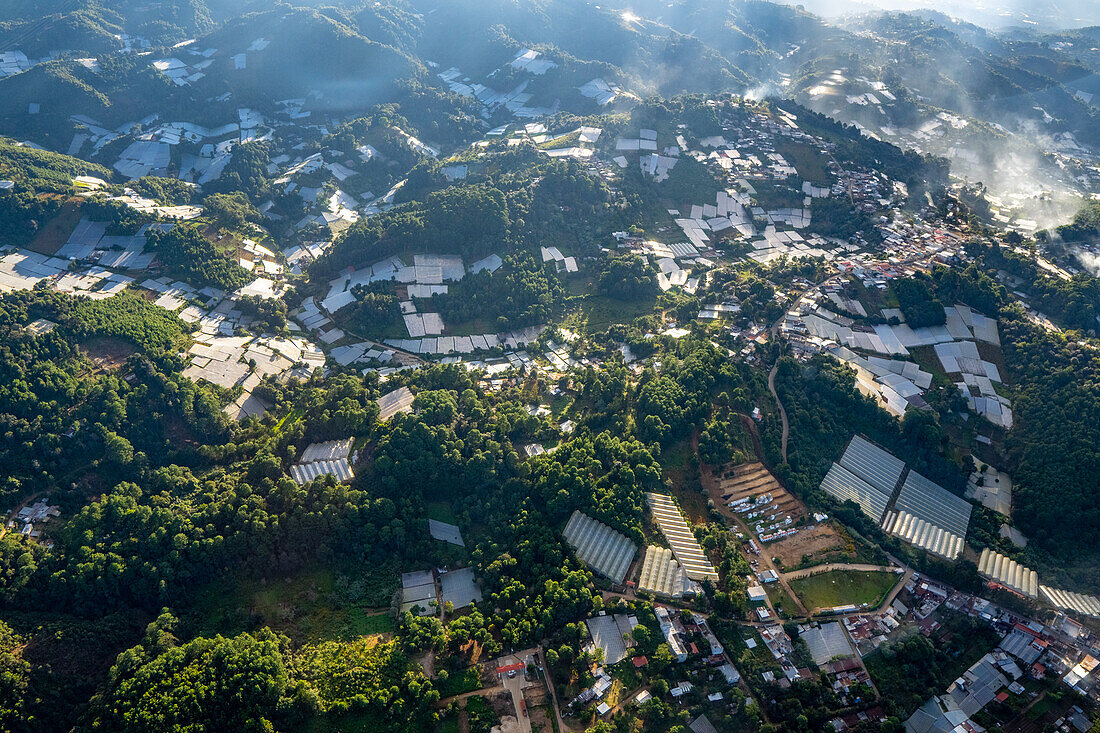 Himmelsansicht von Huehuetenango in Guatemala