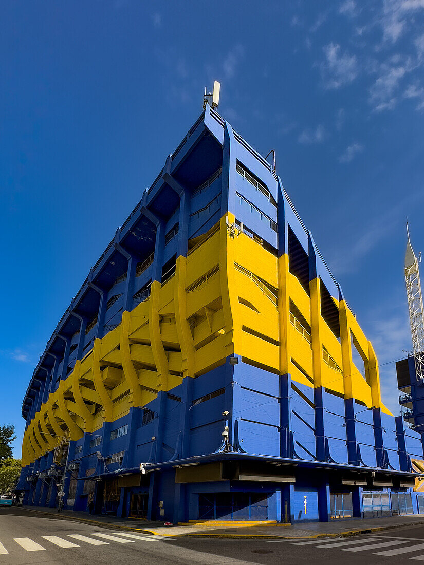 La Bombanera oder Estadio Alberto J. Armando, Heimat des Fußballvereins Boca Juniors. La Boca, Buenos Aires, Argentinien.