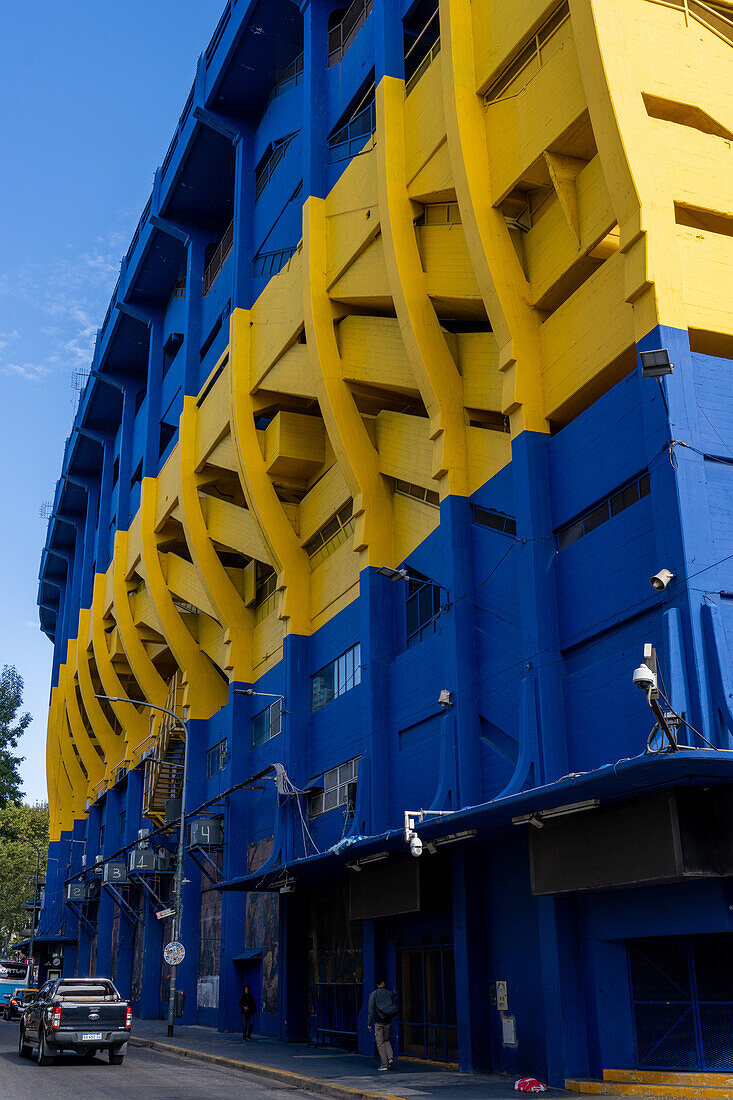 La Bombanera oder Estadio Alberto J. Armando, Heimat des Fußballvereins Boca Juniors. La Boca, Buenos Aires, Argentinien.