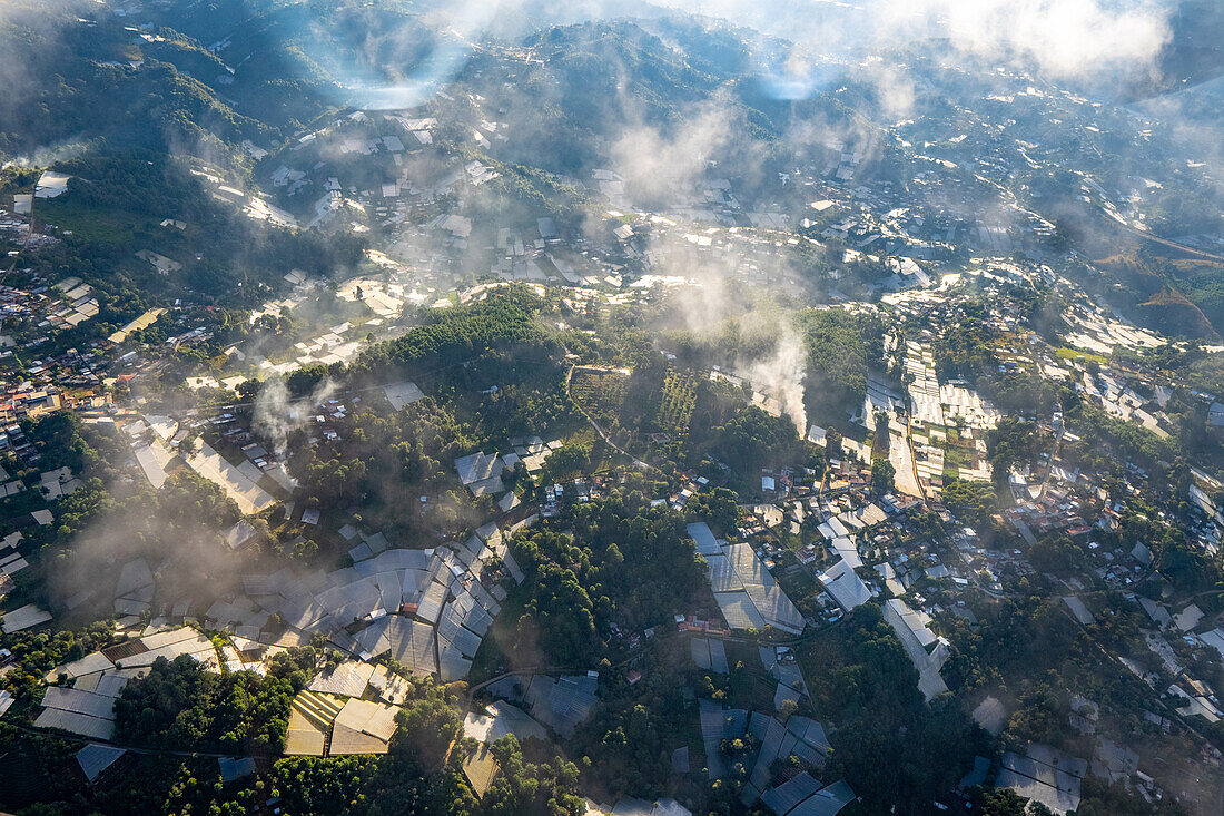 Skyview of Huehuetenango in Guatemala