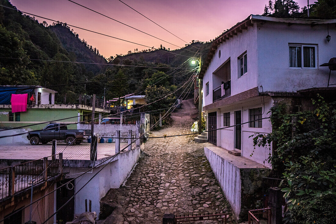 Little town in Hoja Blanca, Huehuetenango Department in Guatemala