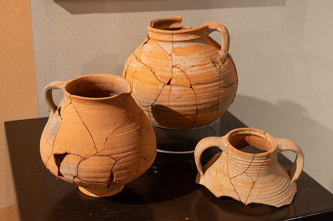 Reconstructed pottery artifacts from Petra, Jordan. BYU Museum of Peoples and Cultures in Provo, Utah.