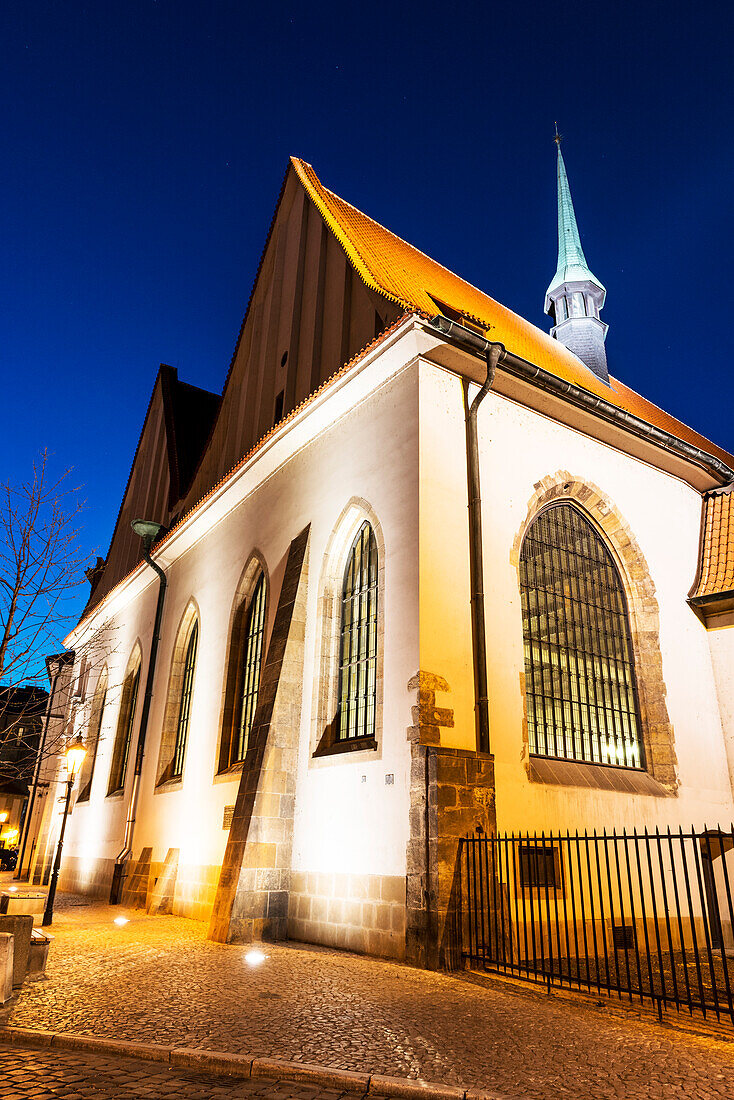 Neogotische Bethlehemskapelle in der Dämmerung, Altstadt (Stare Mesto), Prag, Tschechien, Europa