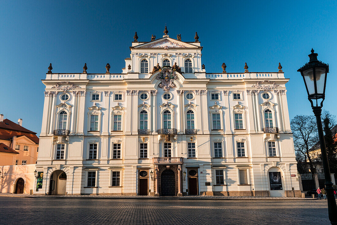 Rococo Archbishops Palace, Hradcany Square, Hradcany, UNESCO World Heritage Site, Prague, Czechia, Europe