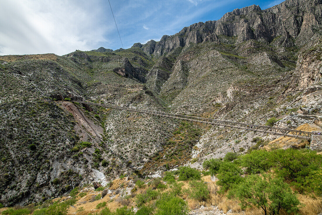 Puente de Ojuela , Historic gold mine and suspension bridge site in Durango , Mexico