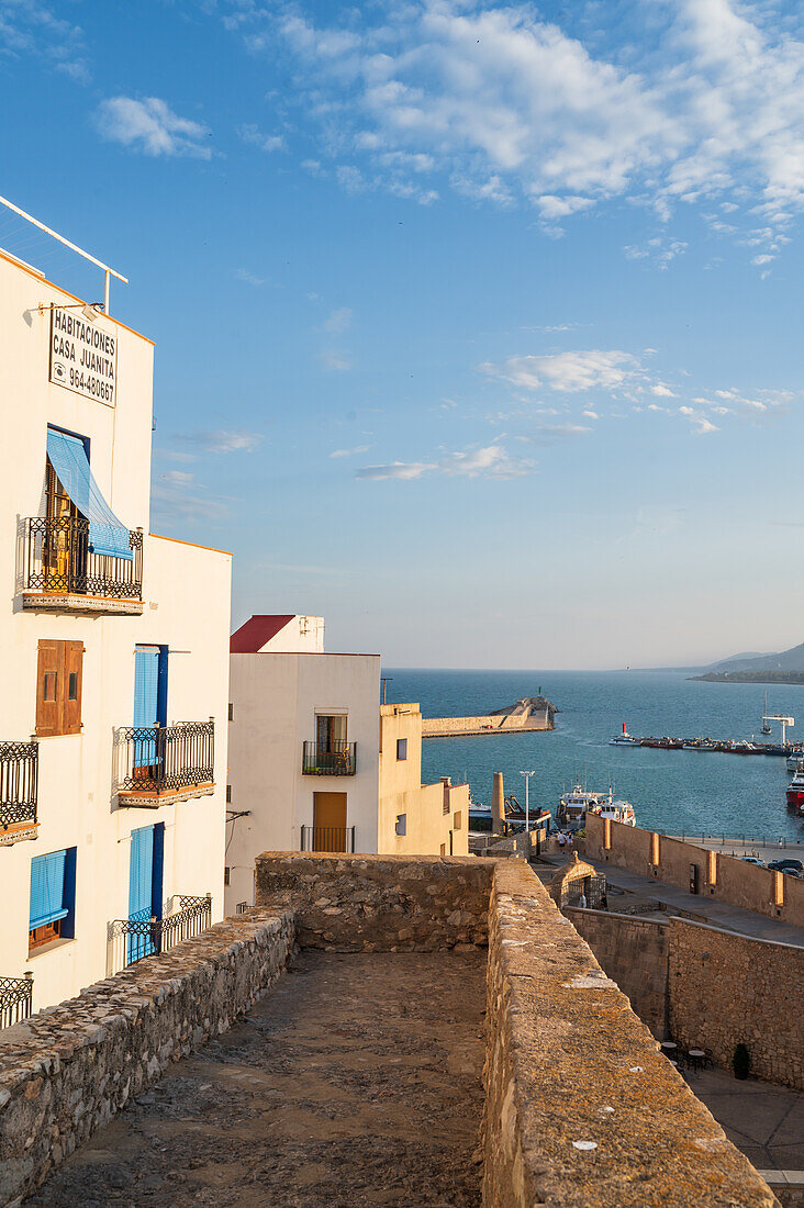 Papa Luna castle in Peñiscola, Castellon, Valencian Community, Spain