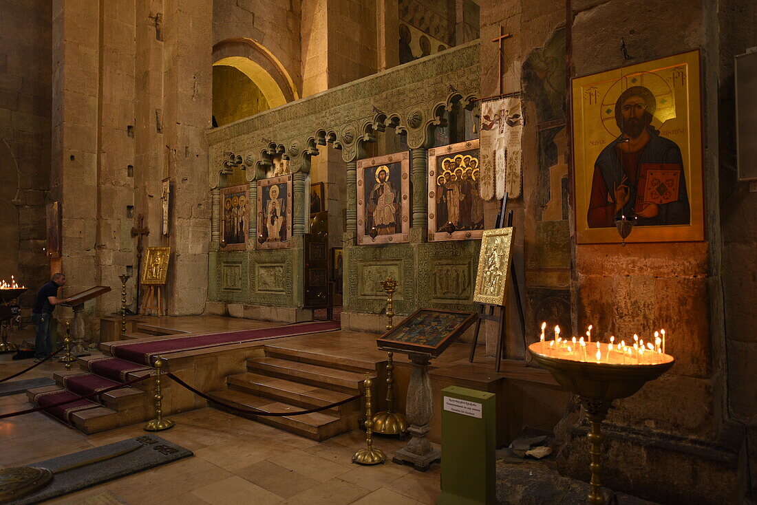 Svetitskhoveli Cathedral, UNESCO World Heritage Site, Mtskheta, Mtskheta-Mtianeti, Georgia, Central Asia, Asia