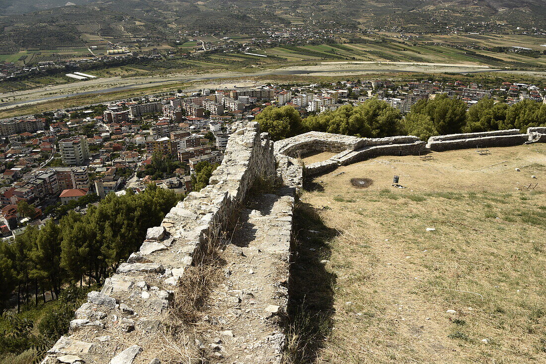 Mauern der Burg von Berat, UNESCO-Weltkulturerbe, Berat, Albanien, Europa