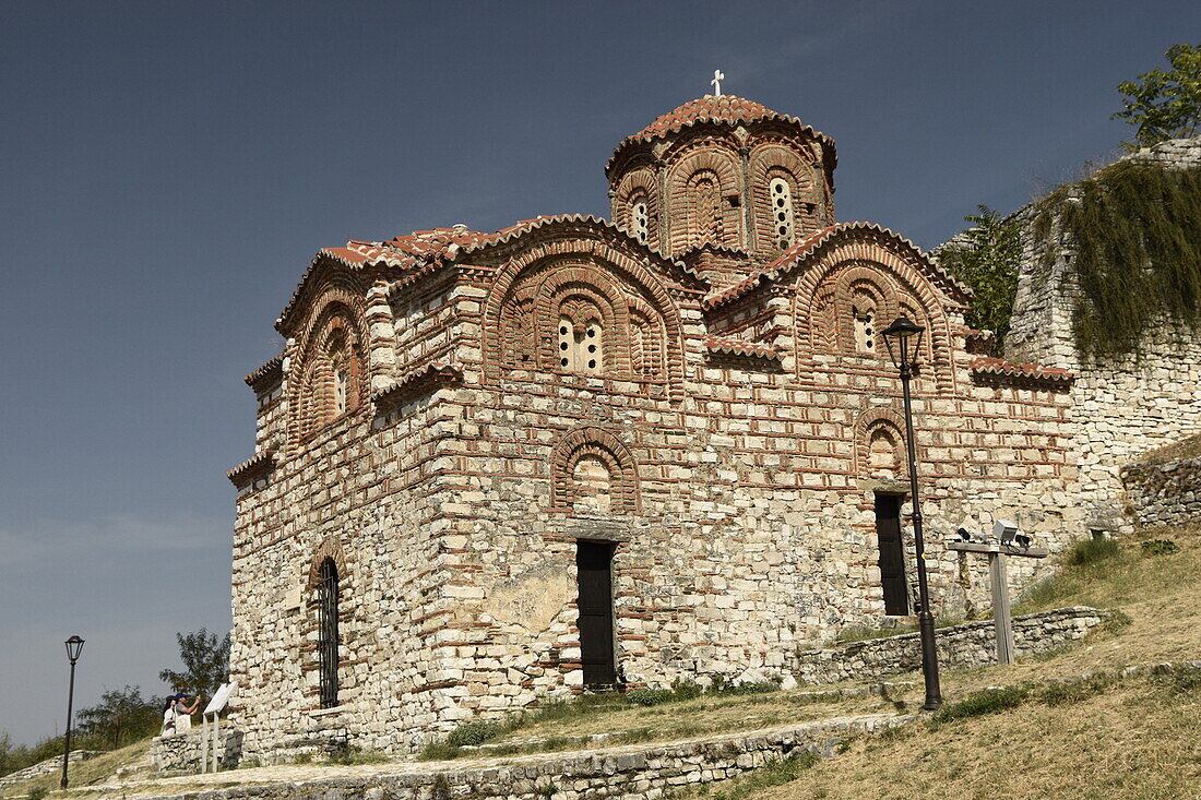 Schloss Berat, Dreifaltigkeitskirche, UNESCO-Welterbe, Berat, Albanien, Europa