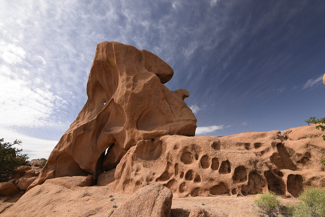 Malerische Felsformationen in Tafraoute, Anti-Atlas, Marokko, Nordafrika, Afrika