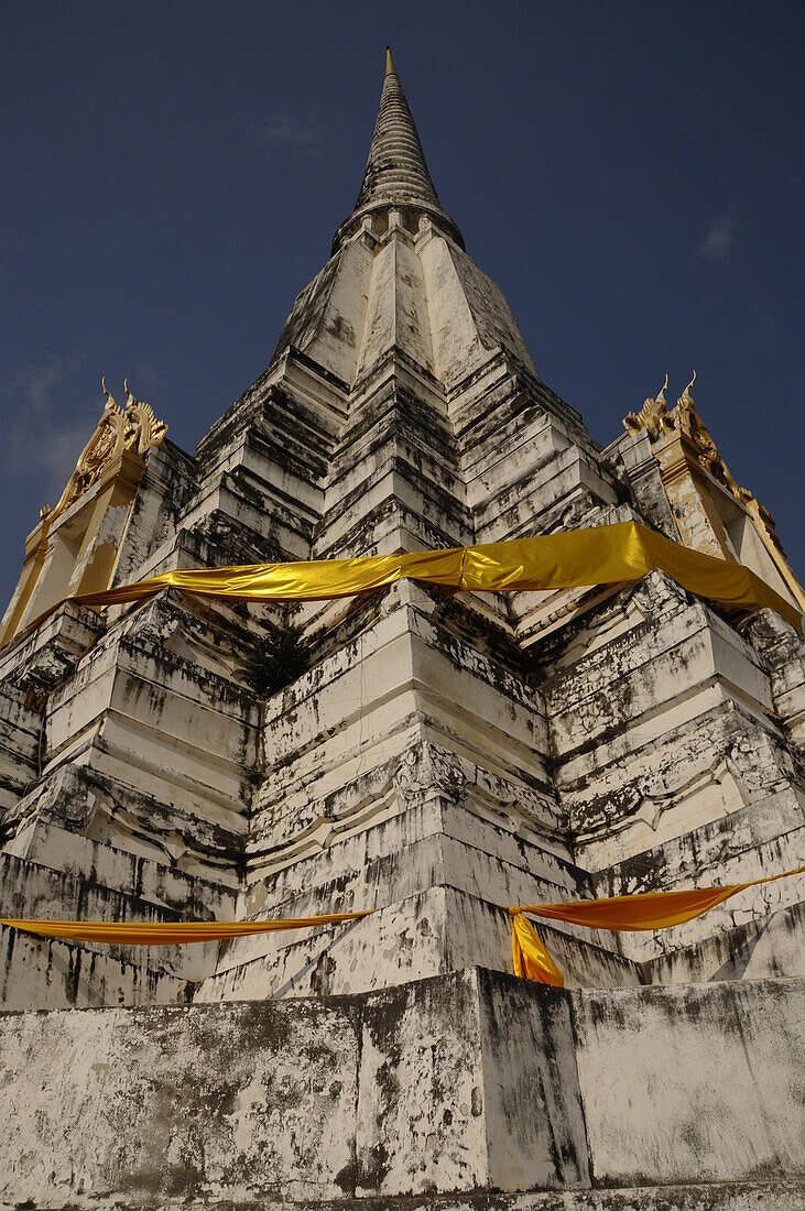 Wat Phukhao Thong, Buddhist temple in Ayutthaya, Thailand, UNESCO World Heritage Site, Thailand, Southeast Asia, Asia