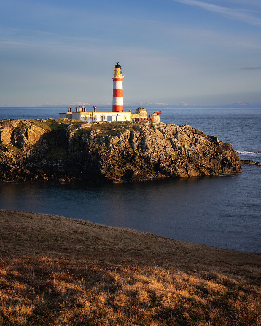 Eilean Glas Leuchtturm, Isle of Scalpay, Äußere Hebriden, Schottland, Vereinigtes Königreich, Europa