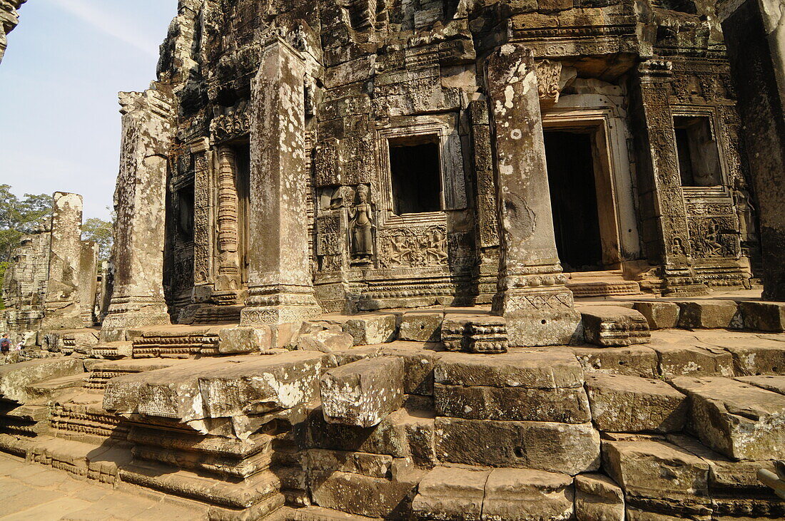 Der Bayon-Tempel des Khmer-Reiches, Angkor, UNESCO-Weltkulturerbe, Siem Reap, Kambodscha, Indochina, Südostasien, Asien