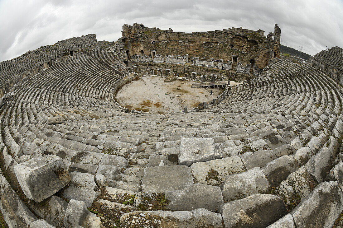 Ancient City of Hierapolis, Pamukkale, UNESCO World Heritage Site, Anatolia, Turkey, Asia Minor, Asia