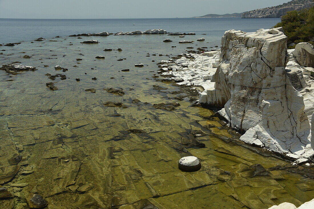 Antiker Steinbruch von Alyki, Thassos, Griechische Inseln, Griechenland, Europa