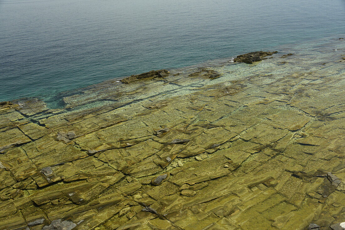 Ancient quarry of Alyki, Thassos, Greek Islands, Greece, Europe