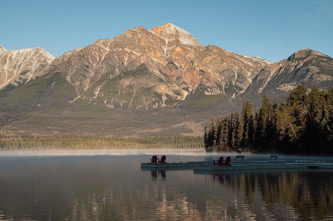 Pyramid Mountain, Jasper National Park, UNESCO World Heritage Site, Alberta, Canadian Rockies, Canada, North America