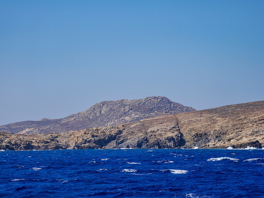 Küste der Insel Delos, Kykladen, Griechische Inseln, Griechenland, Europa