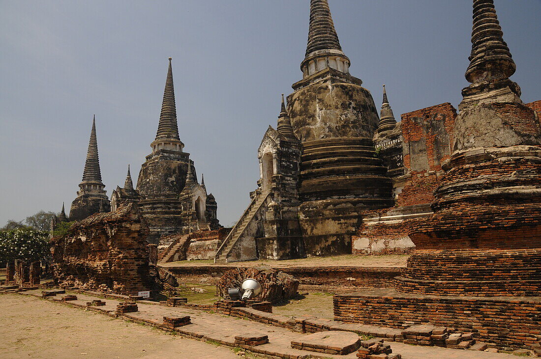 Wat Phra Si Sanphet, buddhistischer Tempel in Ayutthaya, UNESCO-Welterbe, Thailand, Südostasien, Asien