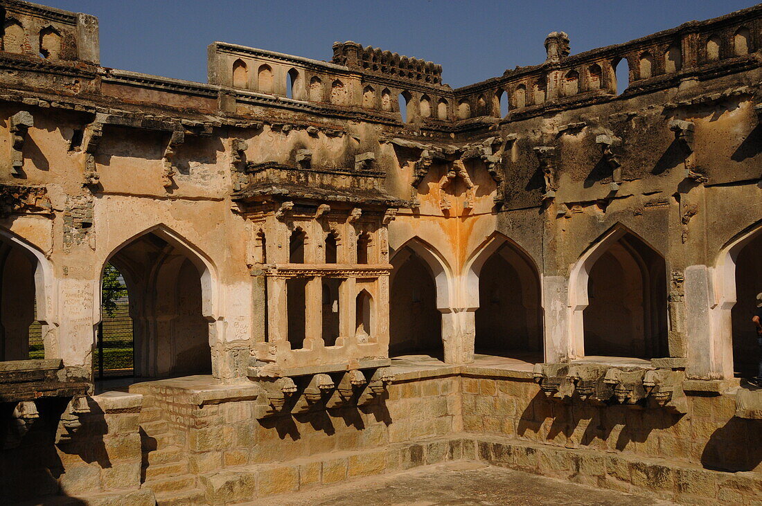 Badehaus der Königin, Hampi, UNESCO-Welterbestätte, Karnataka, Indien, Asien