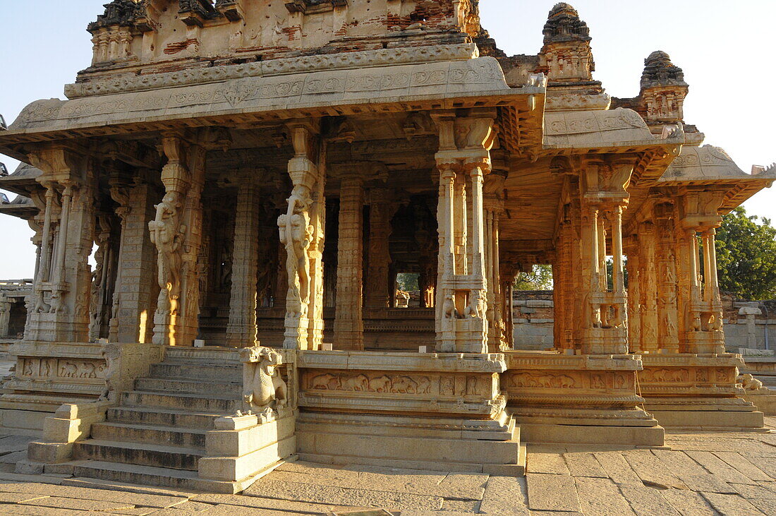 Shree Vijaya Vitthala-Tempel, Hampi, UNESCO-Welterbestätte, Karnataka, Indien, Asien