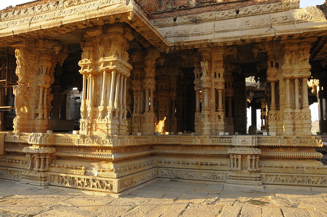 Shree Vijaya Vitthala-Tempel, Hampi, UNESCO-Welterbestätte, Karnataka, Indien, Asien