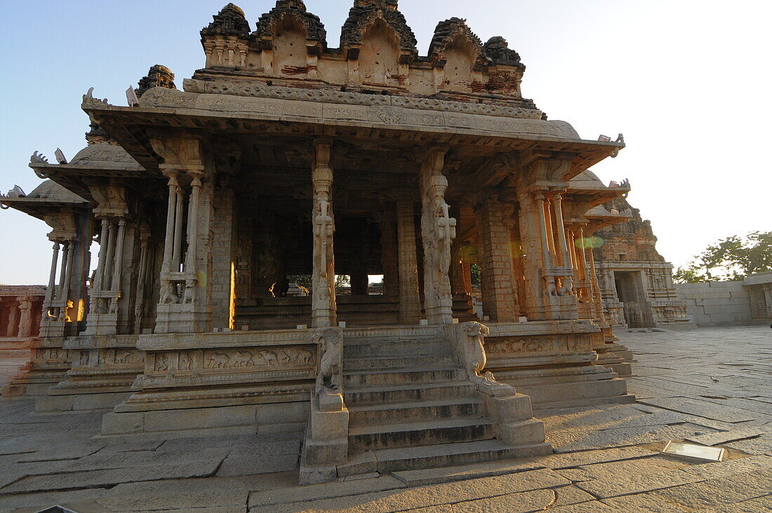 Shree Vijaya Vitthala-Tempel, Hampi, UNESCO-Welterbestätte, Karnataka, Indien, Asien