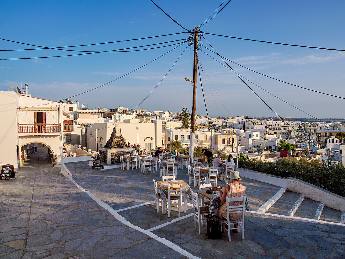 Makedonomacho-Platz, Chora, Naxos-Stadt, Insel Naxos, Kykladen, Griechische Inseln, Griechenland, Europa