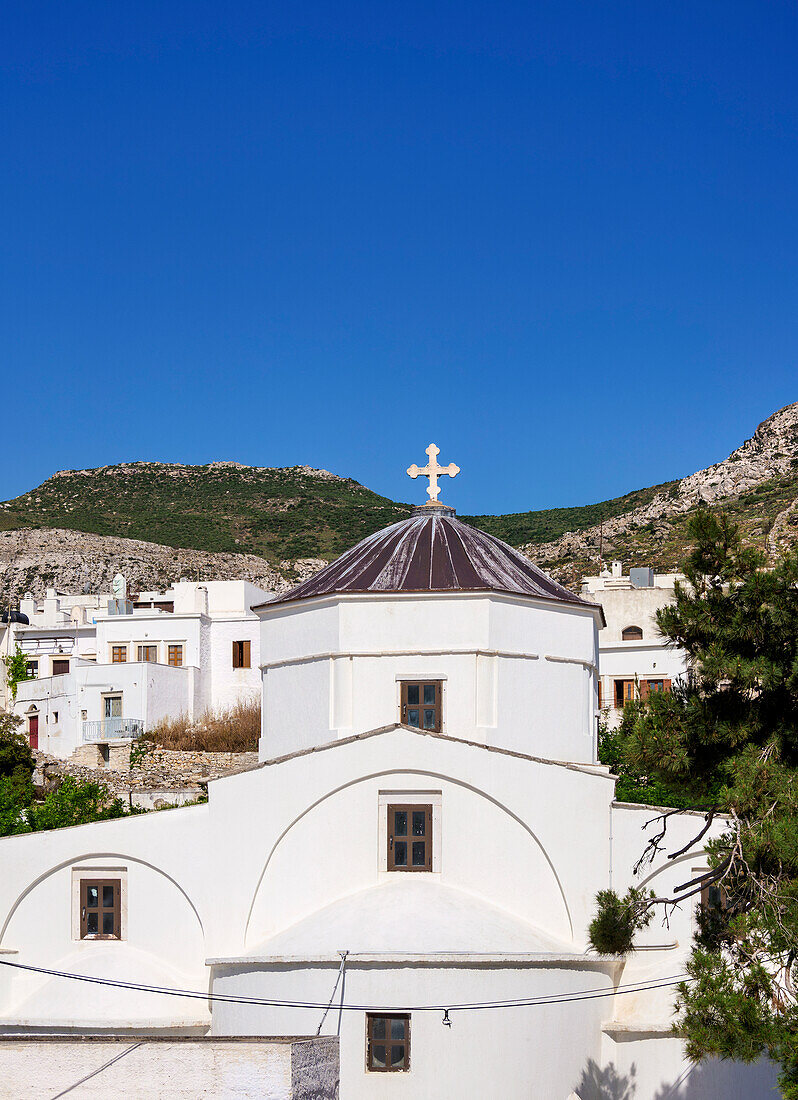 I.N. Panagias Church, Apeiranthos Village, Naxos Island, Cyclades, Greek Islands, Greece, Europe