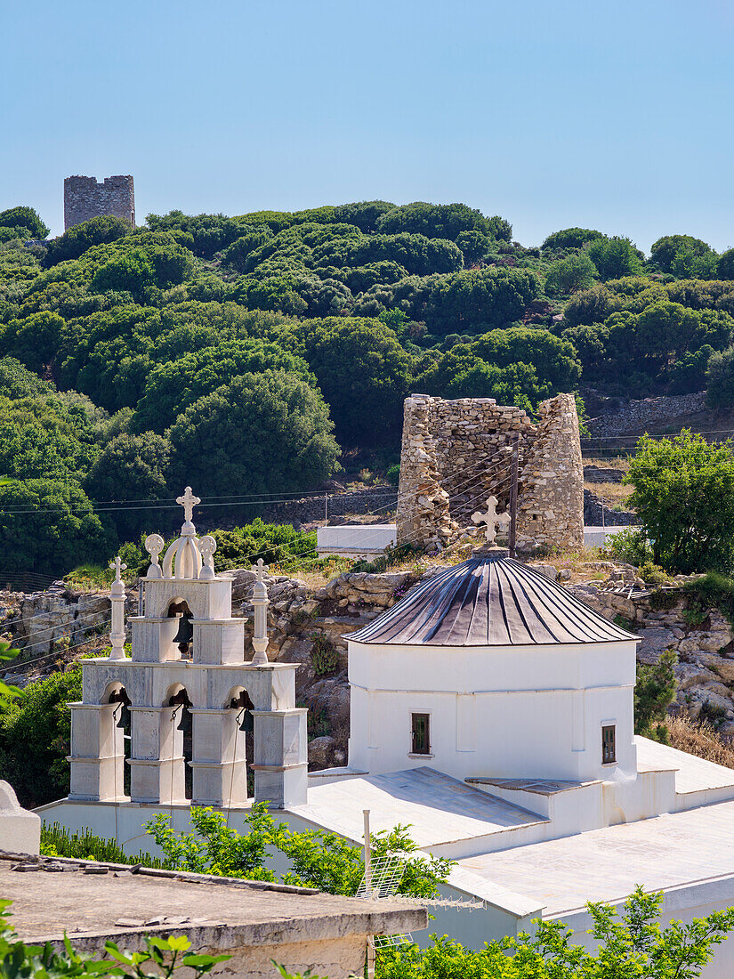 I.N. Panagias Church, Apeiranthos Village, Naxos Island, Cyclades, Greek Islands, Greece, Europe