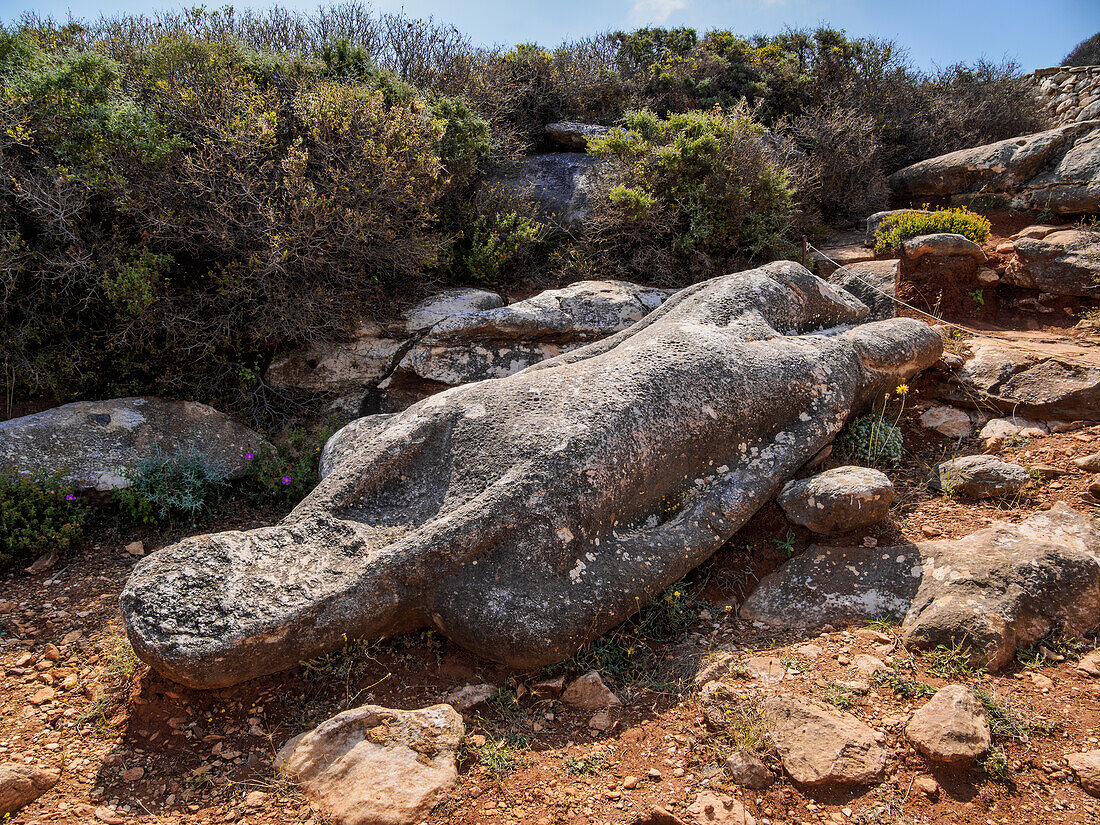 Faragi Kouros, Insel Naxos, Kykladen, Griechische Inseln, Griechenland, Europa