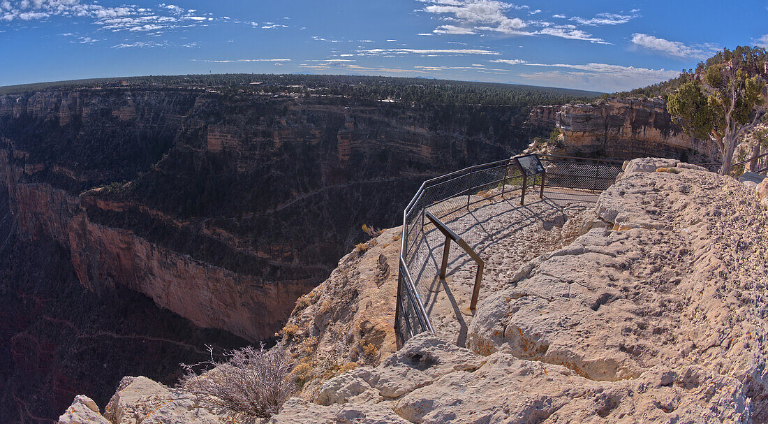 Der Trailview Overlook East Vista am Grand Canyon South Rim, direkt an der Hermit Road, Grand Canyon, UNESCO-Weltnaturerbe, Arizona, Vereinigte Staaten von Amerika, Nordamerika