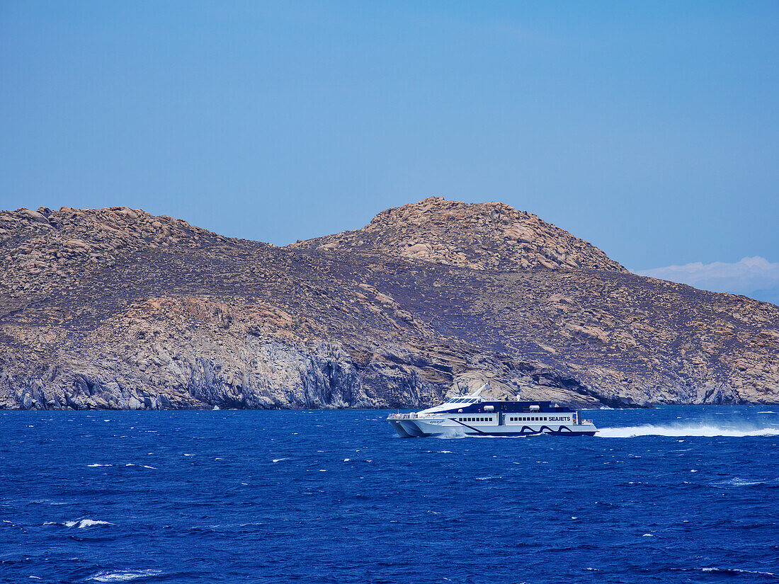 Coast of Delos Island, Cyclades, Greek Islands, Greece, Europe