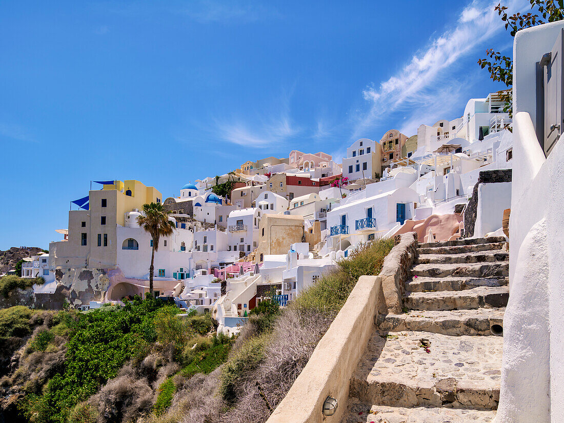 Dorf Oia, Insel Santorin (Thira), Kykladen, Griechische Inseln, Griechenland, Europa