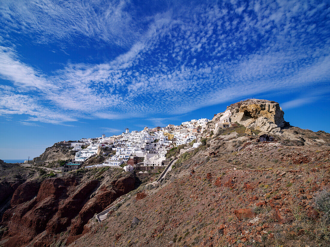 Dorf Oia, Insel Santorin (Thira), Kykladen, Griechische Inseln, Griechenland, Europa