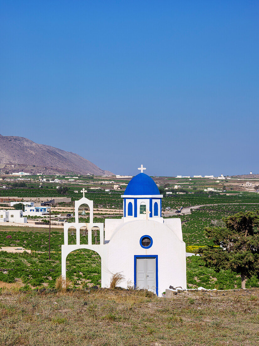 Heilige Dreifaltigkeitskirche, Dorf Akrotiri, Insel Santorin oder Thira, Kykladen, Griechische Inseln, Griechenland, Europa