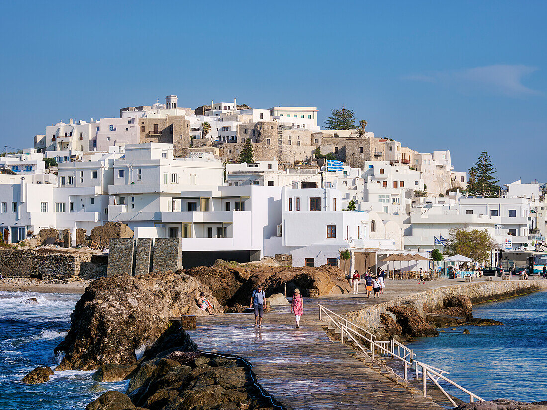 Cityscape of Chora, Naxos City, Naxos Island, Cyclades, Greek Islands, Greece, Europe