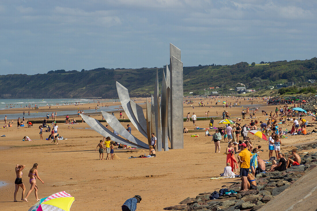 Omaha Beach, Saint-Laurent-sur-Mer, Calvados, Normandy, France, Europe